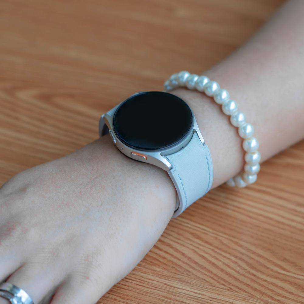 Plurimi Echtes Leder und Silikon Galaxy Armband