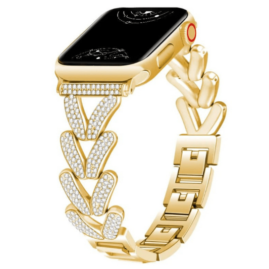 Polleo Diamond Bedazzled Luxus Stahl Armband