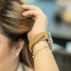 Fumi Echtes Leder Armband mit Metallgehäuse