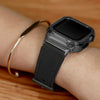 Fumi Echtes Leder Armband mit Metallgehäuse