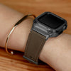 Fumi Echtes Leder Armband mit Metallgehäuse