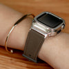 Fumi Echtes Leder Armband mit Metallgehäuse