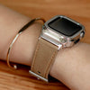 Fumi Echtes Leder Armband mit Metallgehäuse