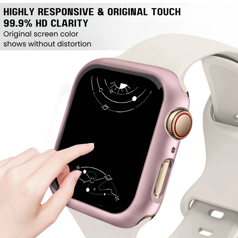Fleo Hartglas-Schutzhülle für Apple Watch Series 10