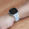 Aureus Gravur Leopard Silikon Armband mit Glasgehäuse