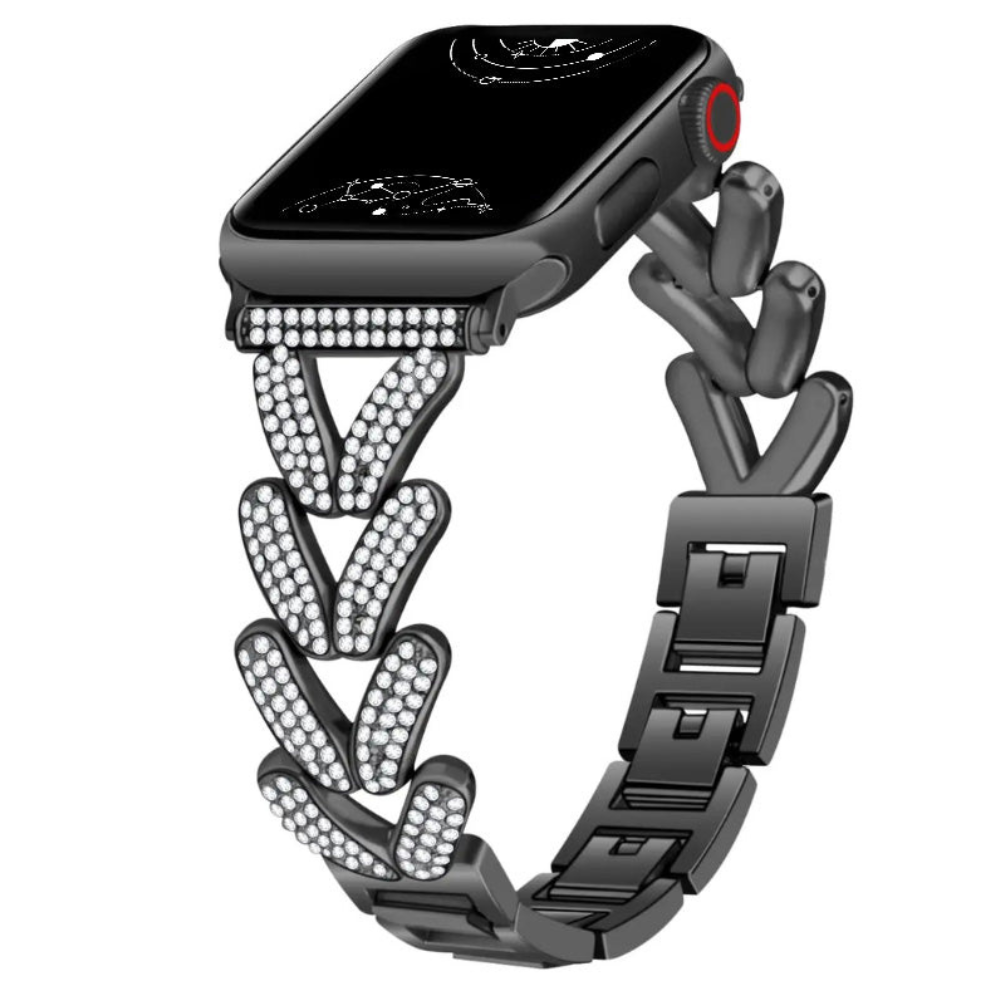 Polleo Diamond Bedazzled Luxury Steel Band - Astra Straps