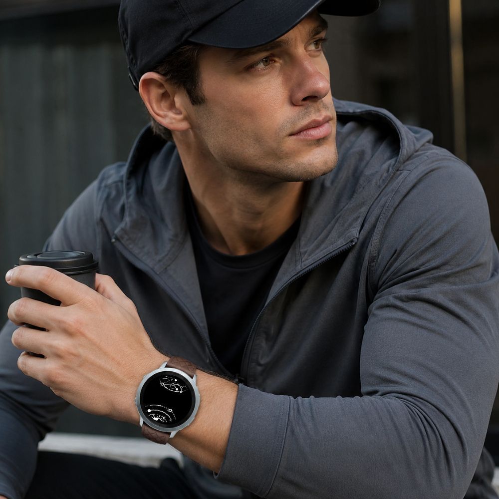 Adnuo Leather Silicone Band for Galaxy Watch 8 - Astra Straps
