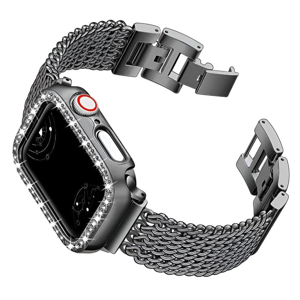 Aliqui Designer-Edelstahl Armband + Gehäuse