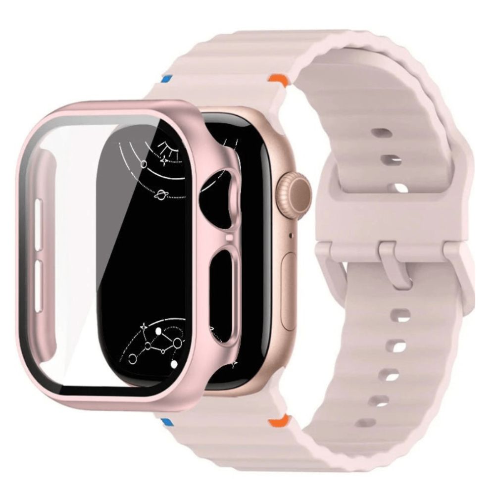 Attollo Silikon-Sport Armband mit Glasgehäuse