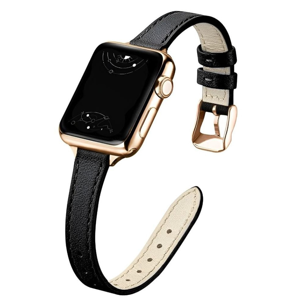 Aurum Schlankes echtes Lederarmband