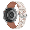 Bene Graviert Blumen Silikon Galaxy Armband