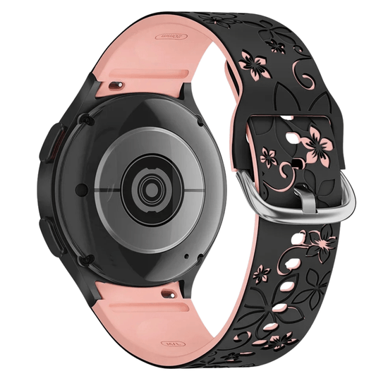 Bene Engraved Floral Silicone Galaxy Band - Astra Straps