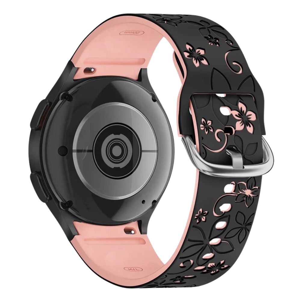 Bene Graviert Blumen Silikon Galaxy Armband