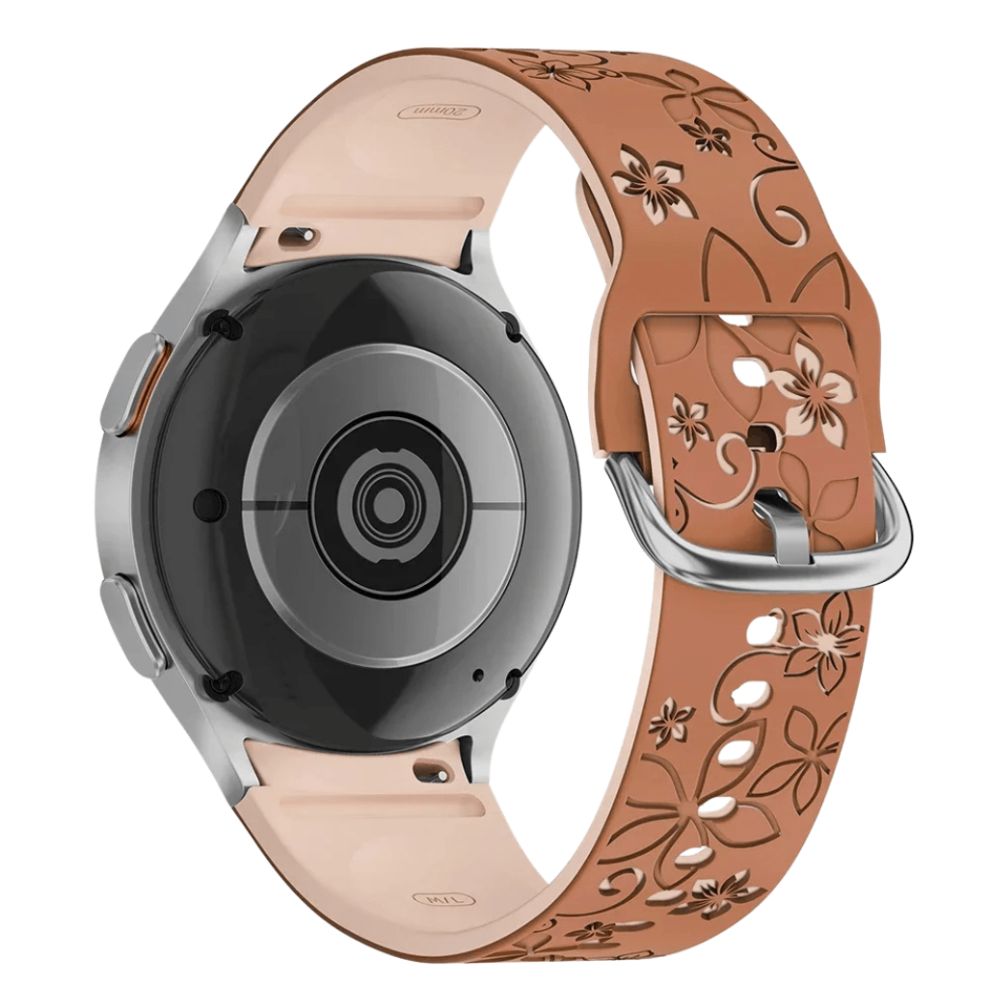 Bene Graviert Blumen Silikon Galaxy Armband