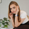 Bene Graviert Blumen Silikon Galaxy Armband