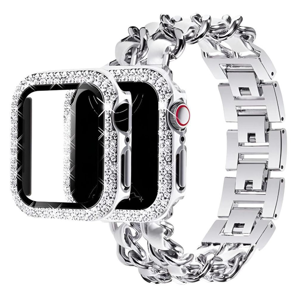 Carpe Luxus Stahl Lederarmband + Gehäuse