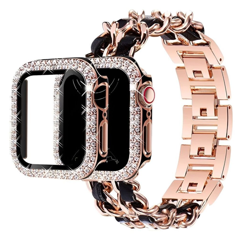Carpe Luxus Stahl Lederarmband + Gehäuse