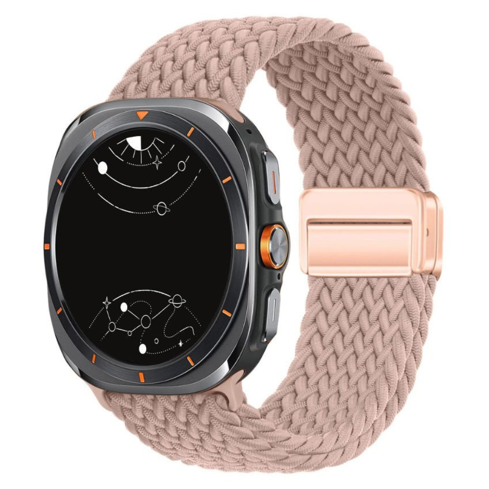 Ceno Magnetisches Geflochtenes Nylon-Schlaufen Armband für Galaxy Watch Ultra