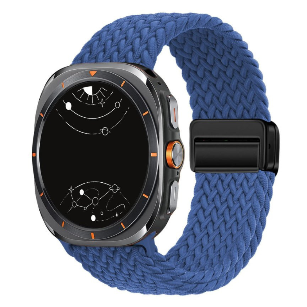 Ceno Magnetisches Geflochtenes Nylon-Schlaufen Armband für Galaxy Watch Ultra