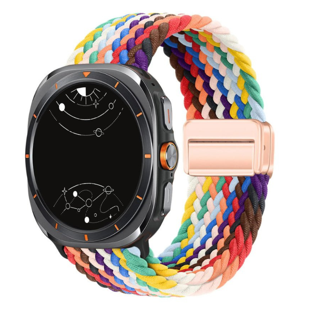 Ceno Magnetisches Geflochtenes Nylon-Schlaufen Armband für Galaxy Watch Ultra