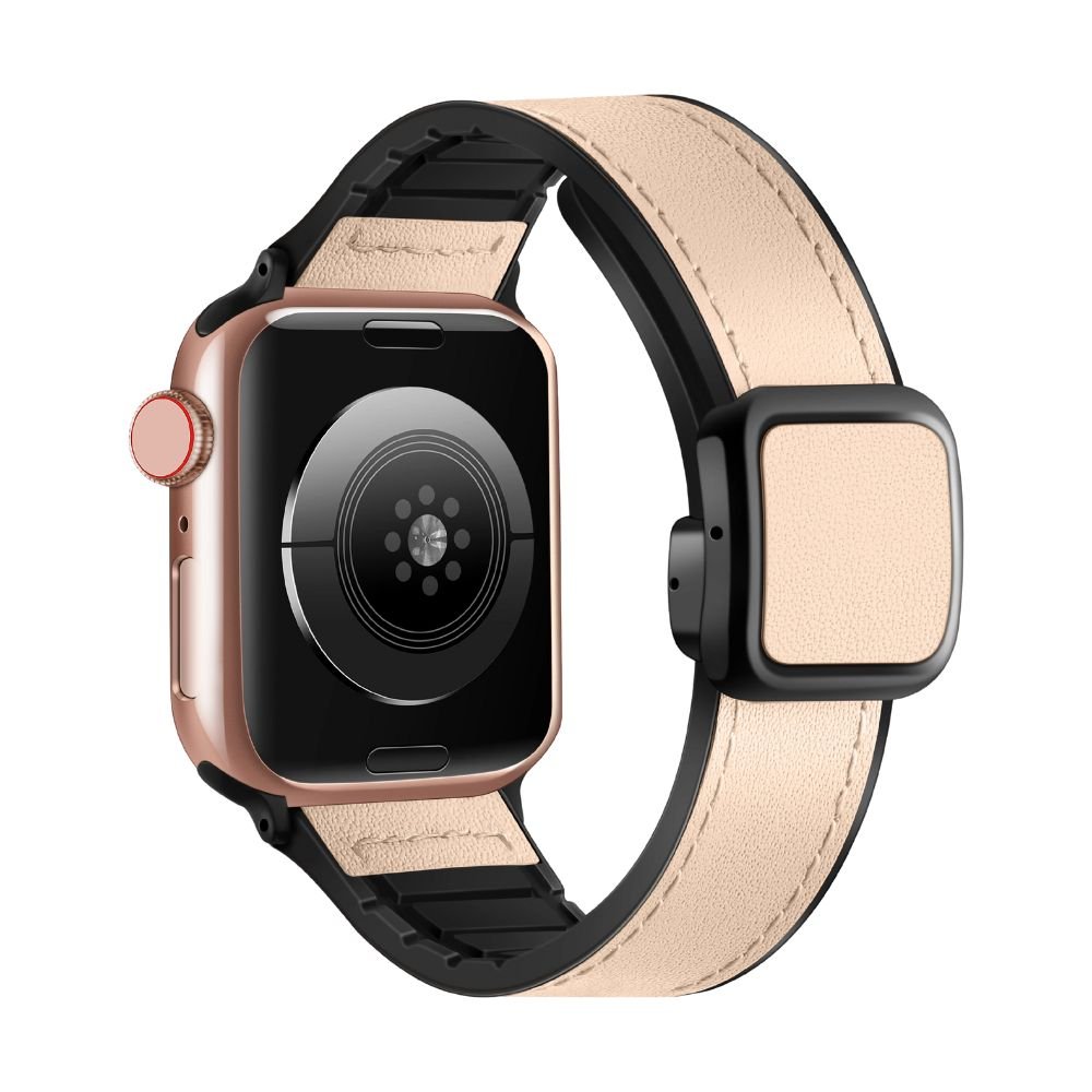 Confero Genuine Leather Band With Silicone Magnetic Buckle - Astra Straps