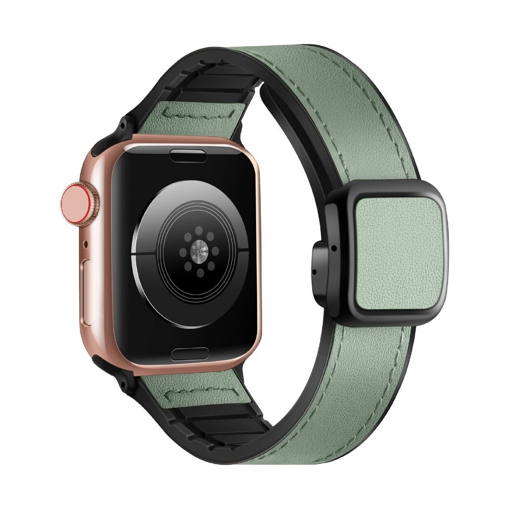 Confero Genuine Leather Band With Silicone Magnetic Buckle - Astra Straps