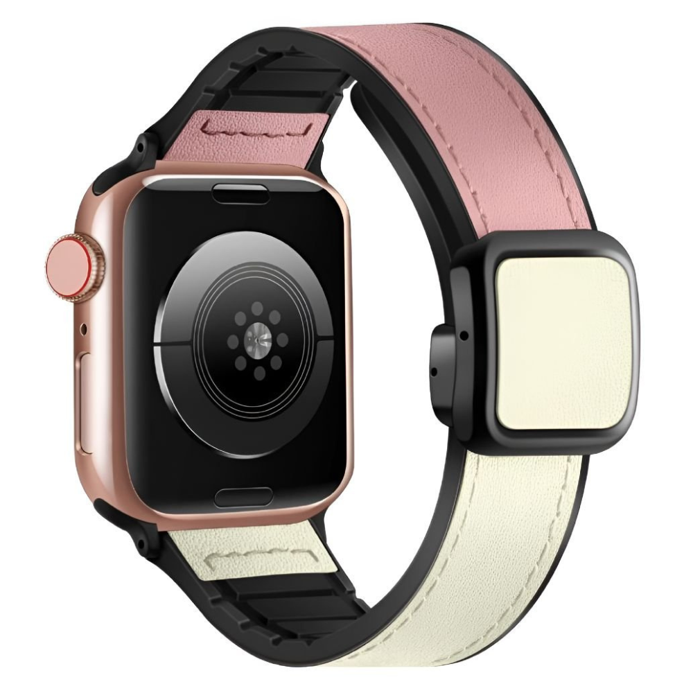 Confero Genuine Leather Band With Silicone Magnetic Buckle - Astra Straps