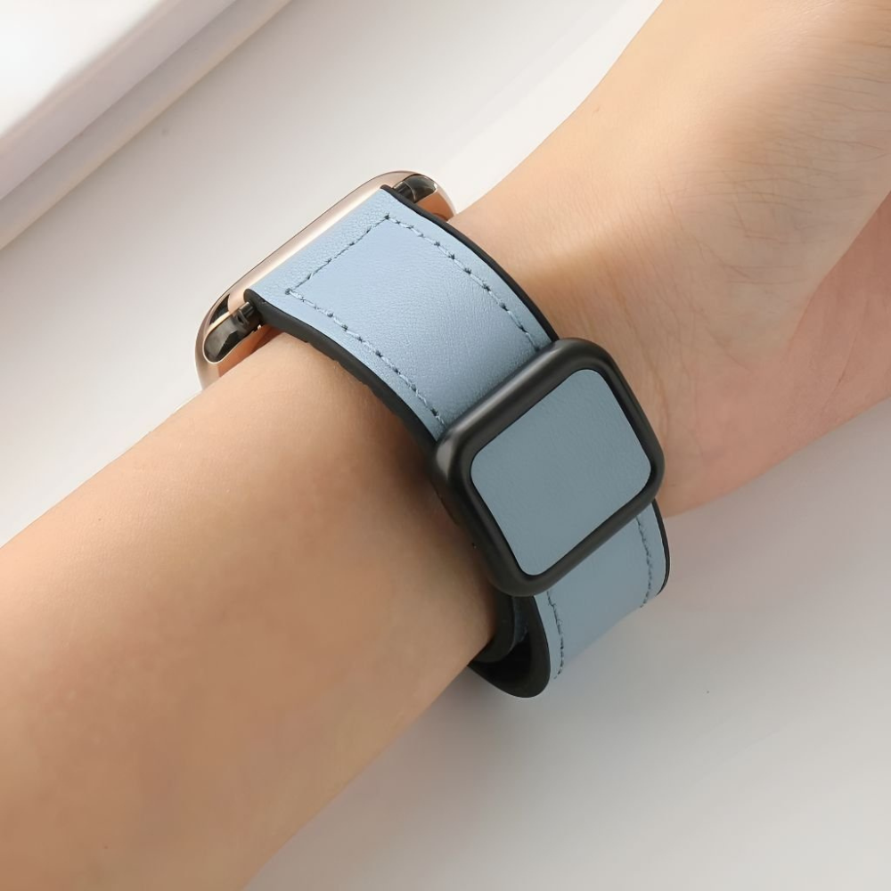 Confero Genuine Leather Band With Silicone Magnetic Buckle - Astra Straps

