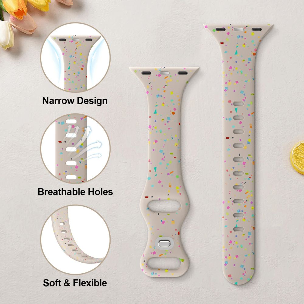 Demitto Slim Bedrucktes Silikon Armband - Astra Straps