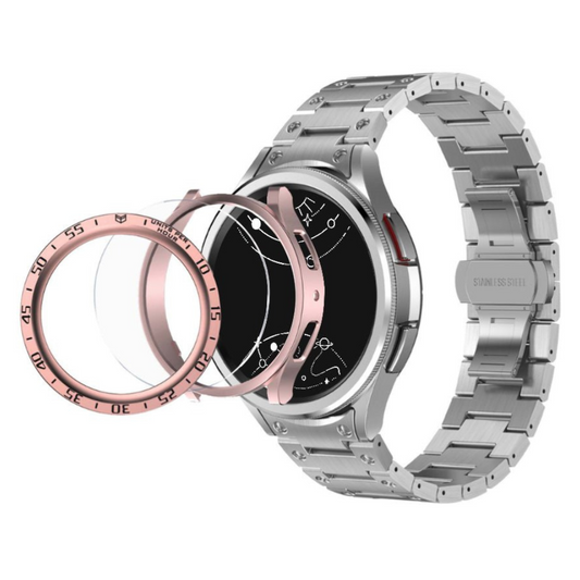 Denuo Edelstahl Galaxy Armband mit Hülle und Glas