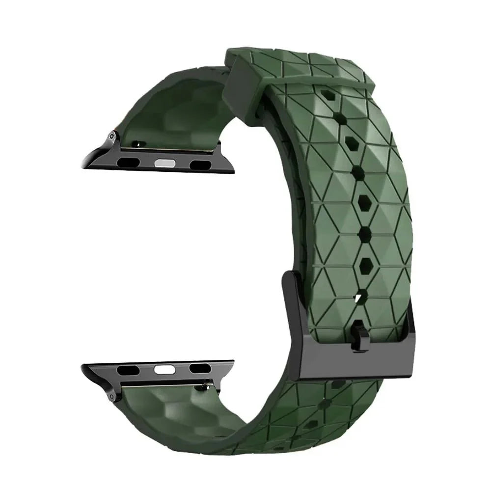 Devenio Football Pattern Silicone Sports Band - Astra Straps