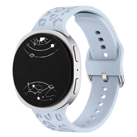 Diruo Engraved Leopard Silicone Band For Galaxy Watch 8 - Astra Straps
