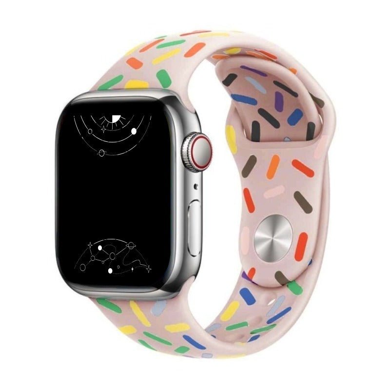 Fluere Candy Sprinkle Silicone Sports Band - Astra Straps
