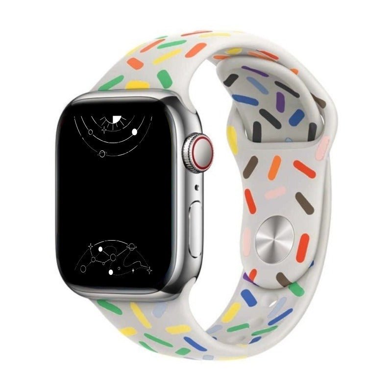 Fluere Candy Sprinkle Silicone Sports Band - Astra Straps