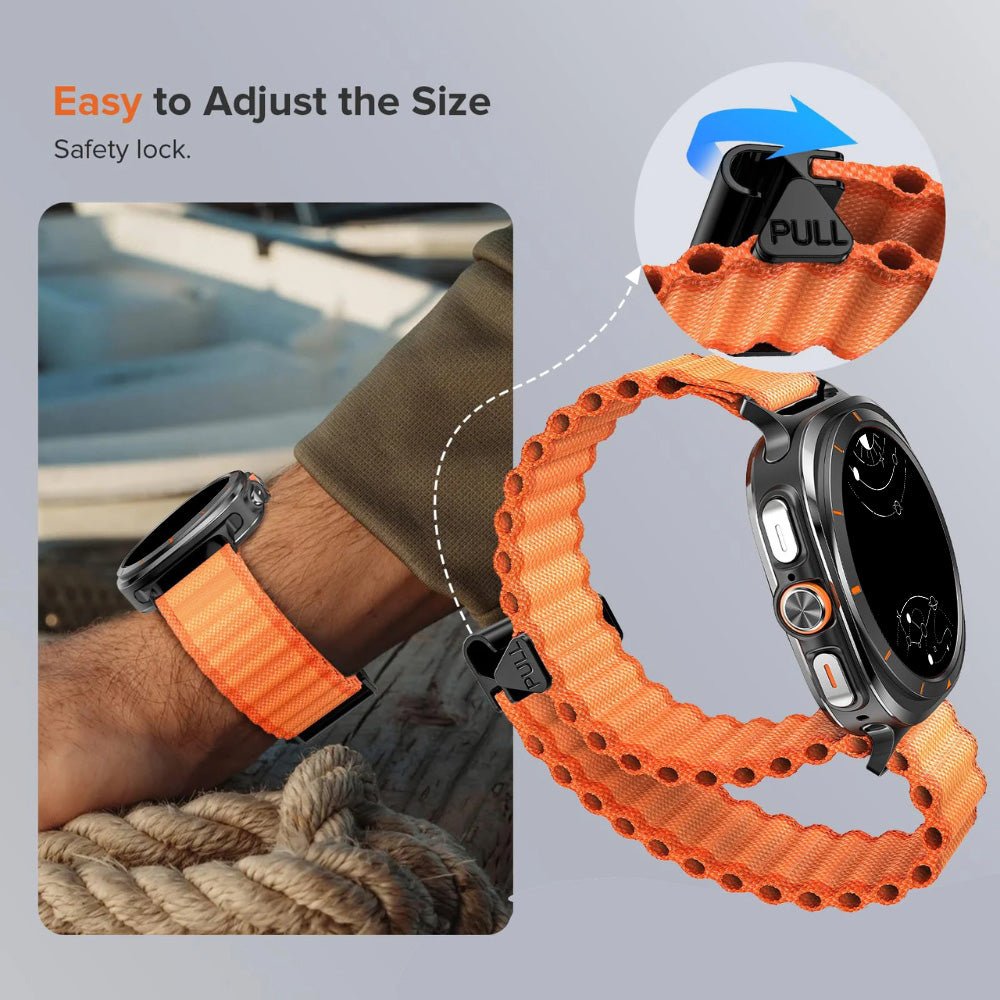 Fruor Nylon-Sport-Schlaufen Armband für Galaxy Watch Ultra