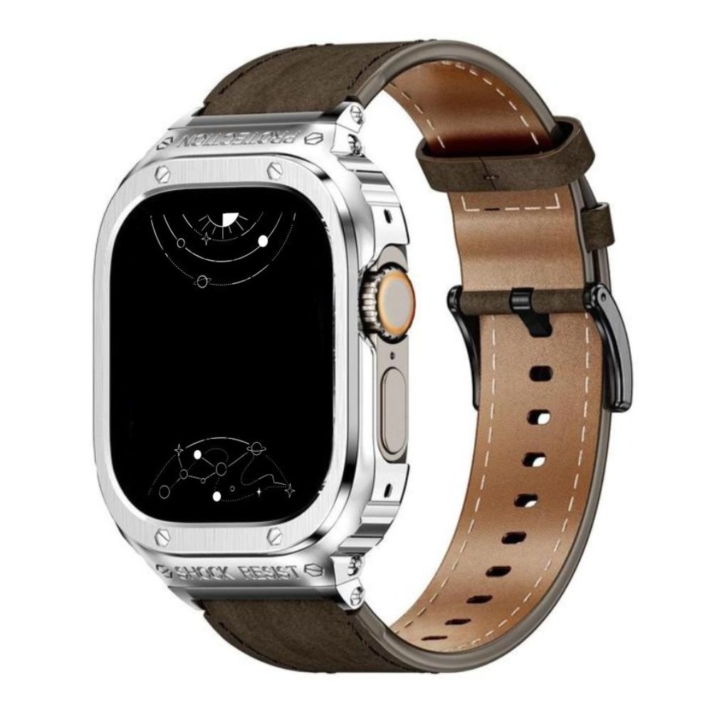 Fumi Genuine Leather Band With Metal Case - Astra Straps