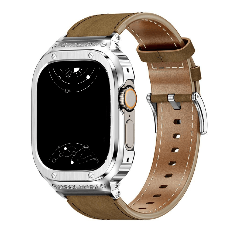 Fumi Genuine Leather Band With Metal Case - Astra Straps