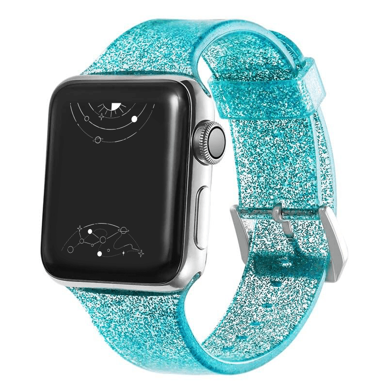 Gemini Silicone Glitter Band - Astra Straps
