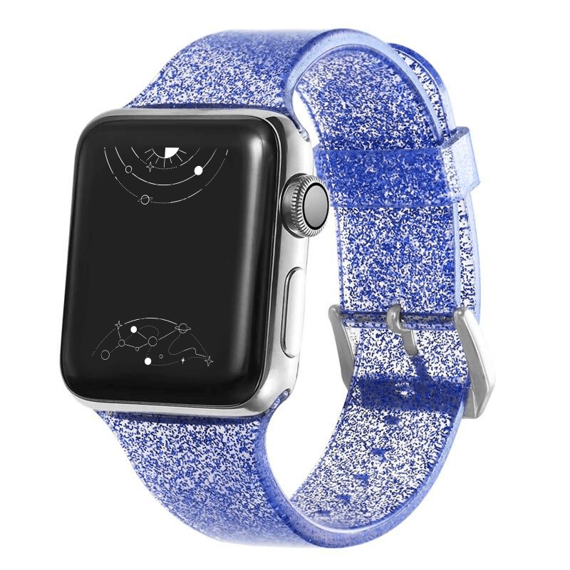 Gemini Silicone Glitter Band - Astra Straps