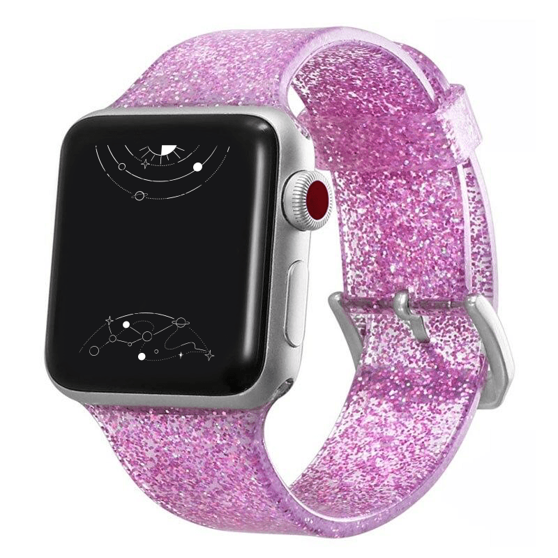 Gemini Silicone Glitter Band - Astra Straps