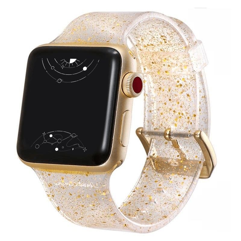 Gemini Silicone Glitter Band - Astra Straps