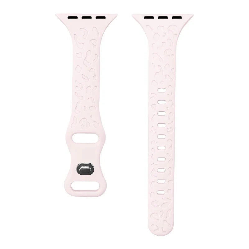 Gratus Leopard Engraved Slim Silicone Band - Astra Straps