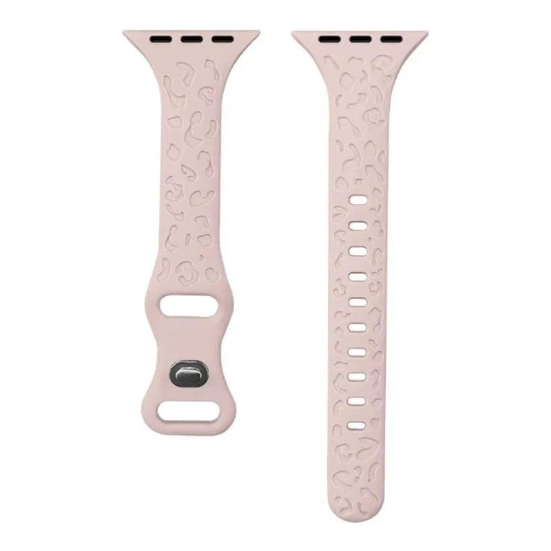 Gratus Leopard Engraved Slim Silicone Band - Astra Straps