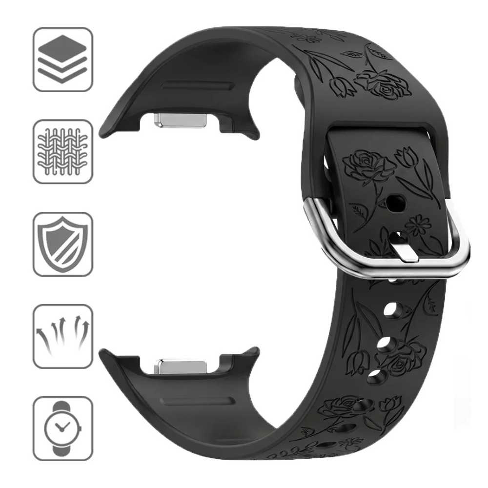 Habeo Engraved Silicone Band For Galaxy Watch 8 - Astra Straps