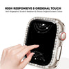 Indigeo Bling Diamant Gehärtetes Glas Gehäuse für Apple Watch Series 10