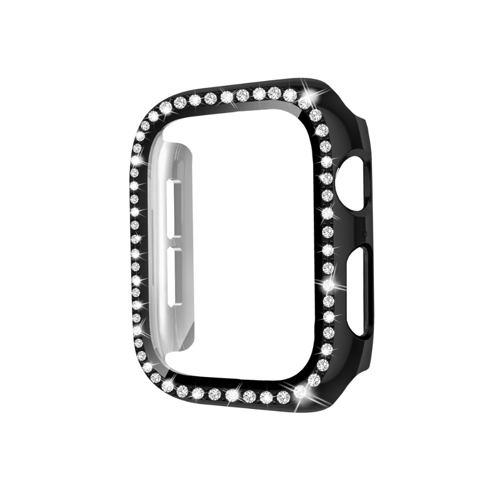 Indigeo Bling Diamant Gehärtetes Glas Gehäuse für Apple Watch Series 10