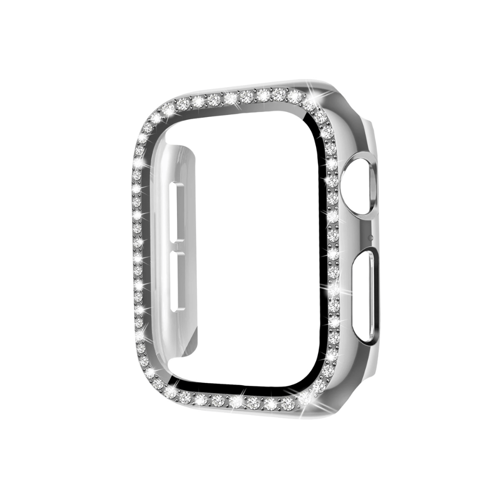 Indigeo Bling Diamant Gehärtetes Glas Gehäuse für Apple Watch Series 10