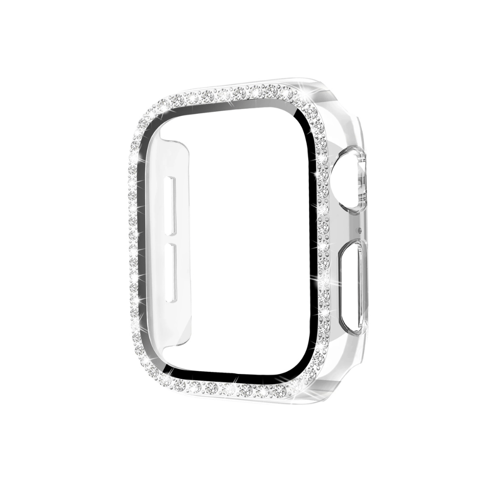 Indigeo Bling Diamant Gehärtetes Glas Gehäuse für Apple Watch Series 10