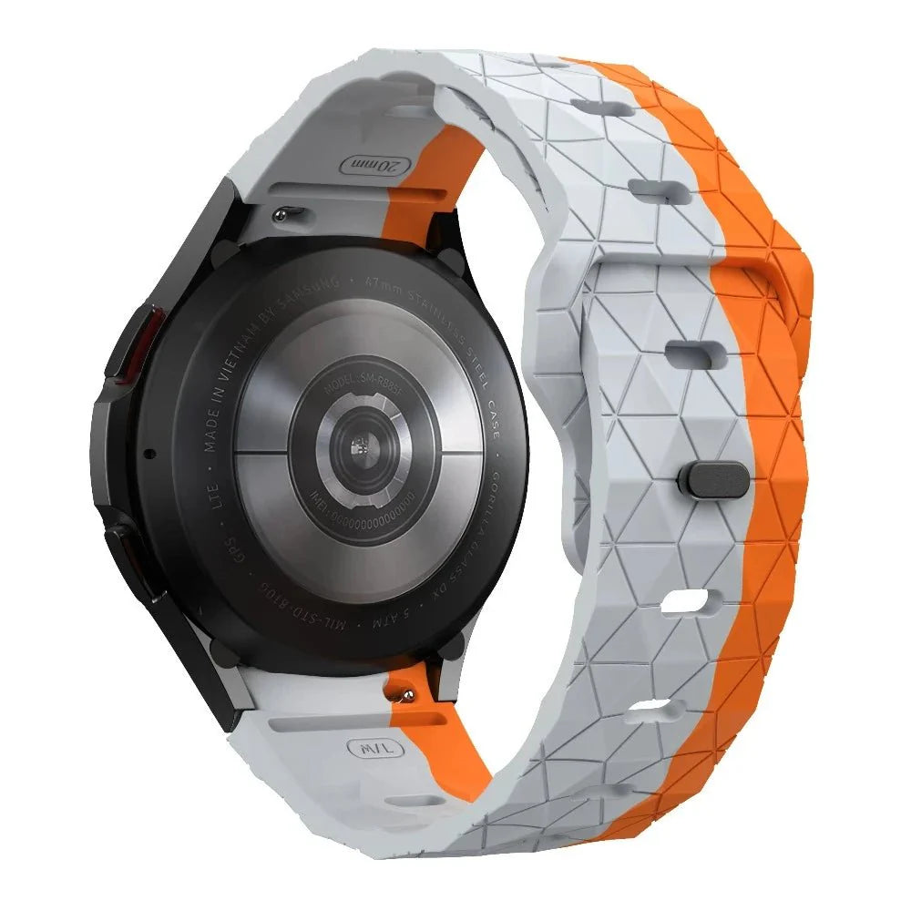 Instar Football Patterned Silicone Galaxy Band - Astra Straps