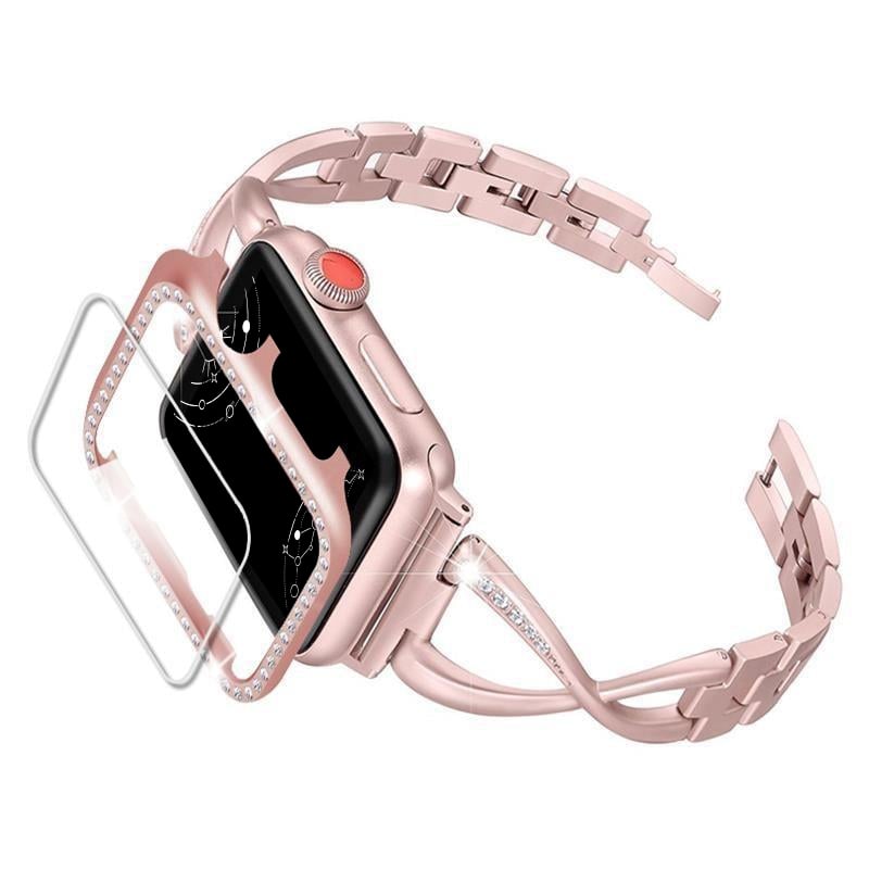 Isabella Luxury Diamond Metal Band + Case - Astra Straps